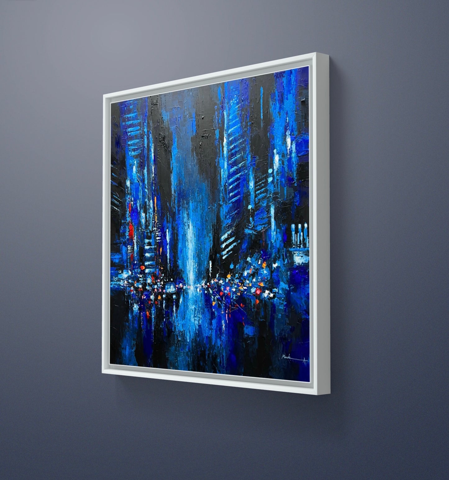 "Layers of Beautiful Time" Urban Cityscape Painting