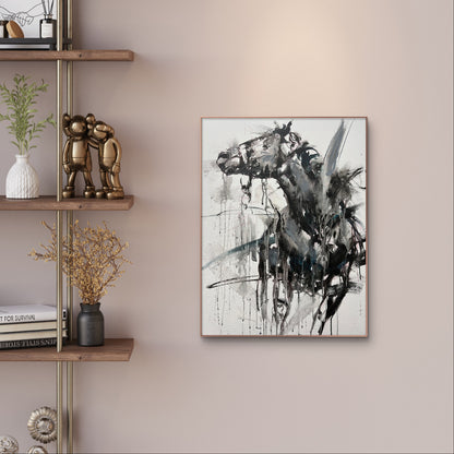 Emotional Reaction - Original Horse and Rider Painting