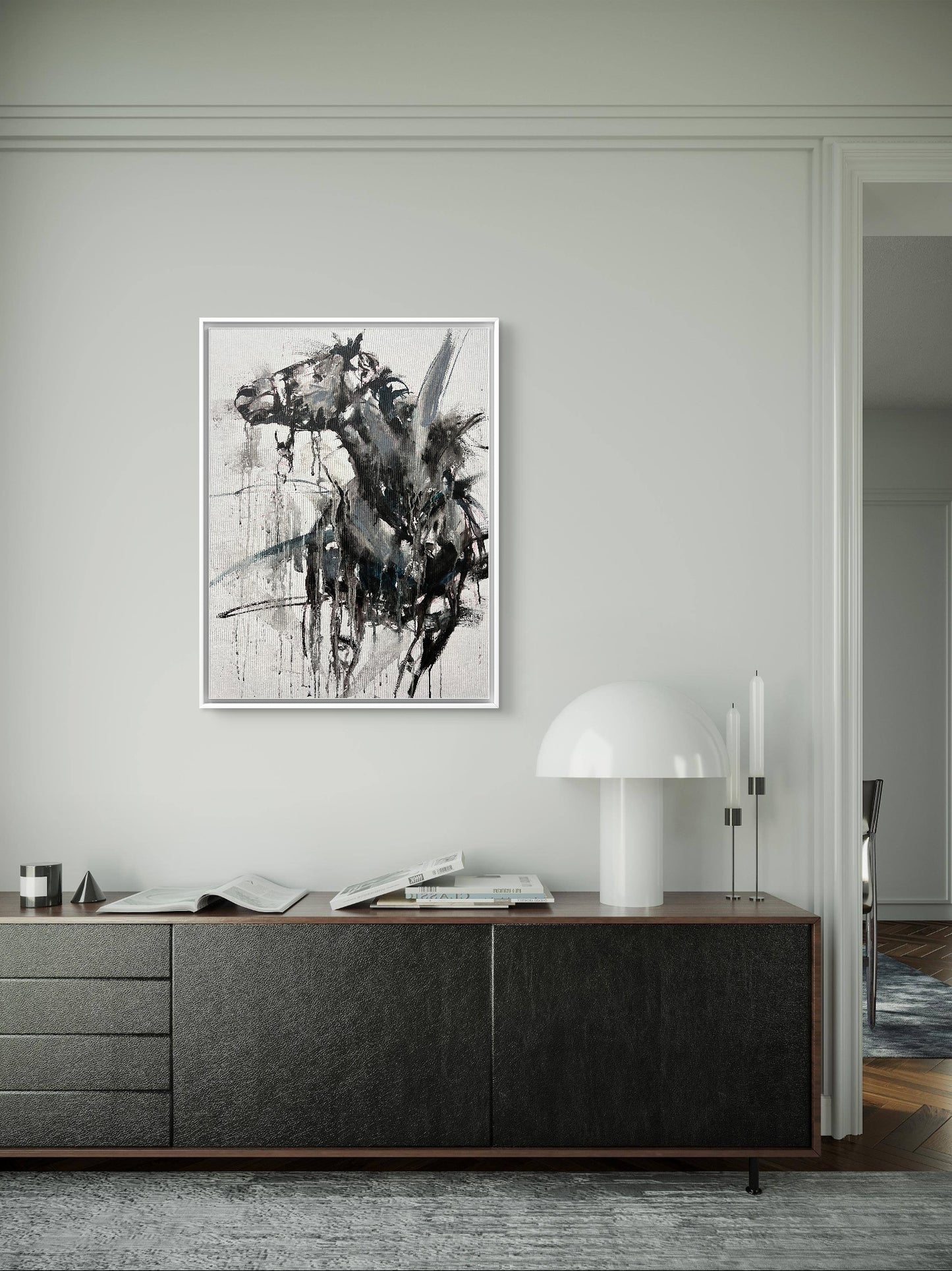 Emotional Reaction - Original Horse and Rider Painting