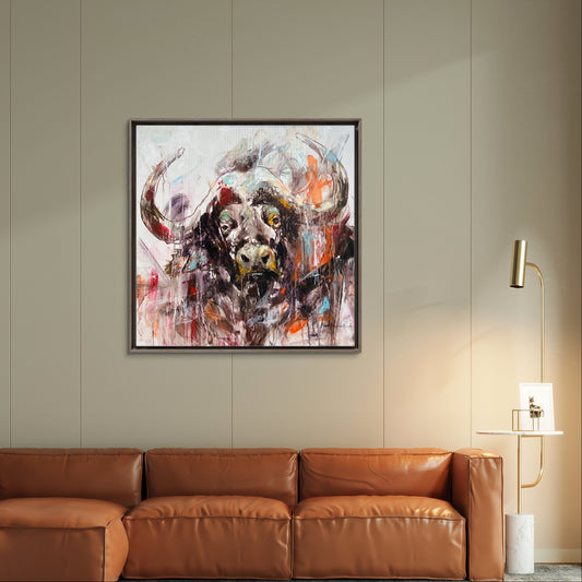 Saved - Original Buffalo Portrait Painting