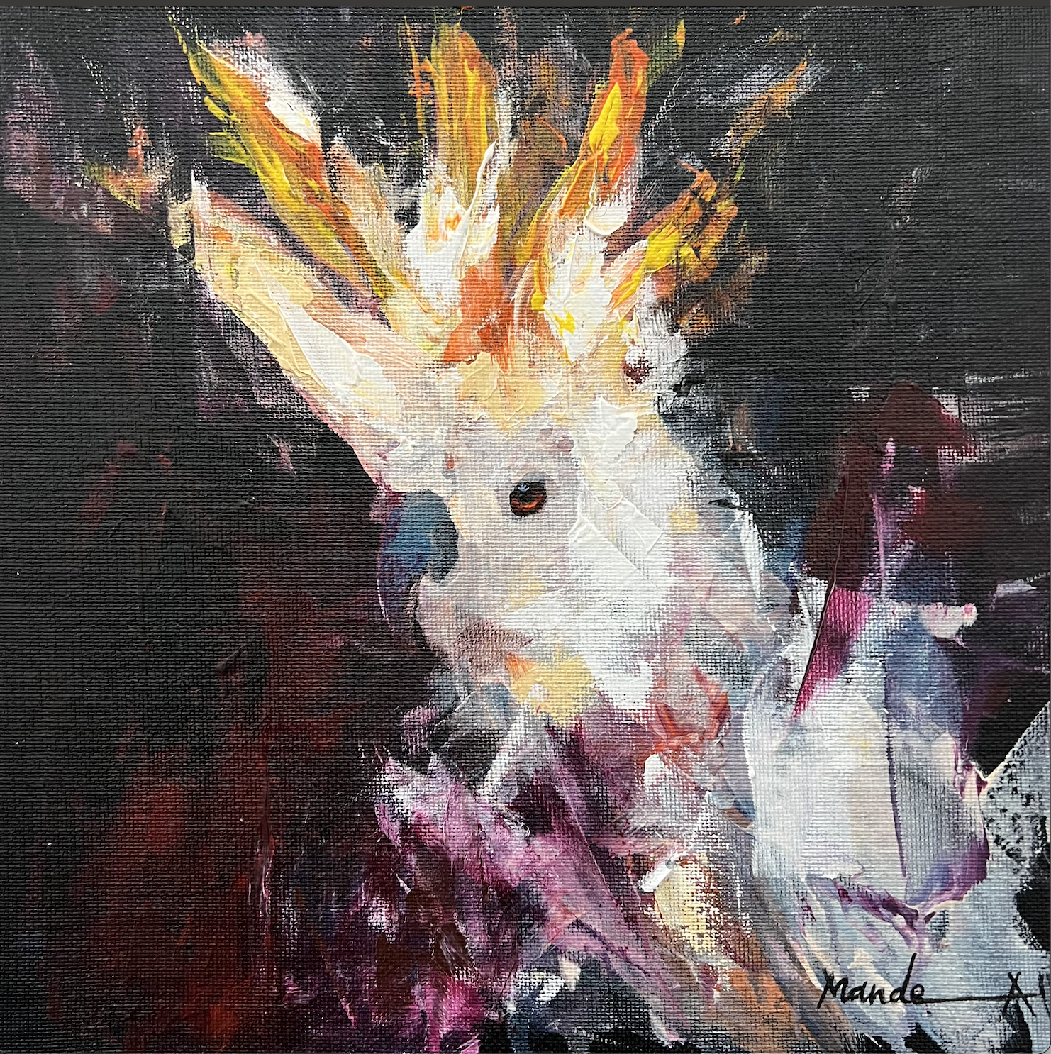 Abstract Bird painting