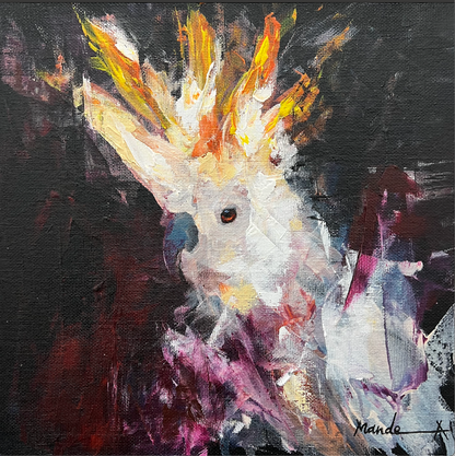 Abstract Bird painting