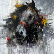 Abstract painting of a horse arta