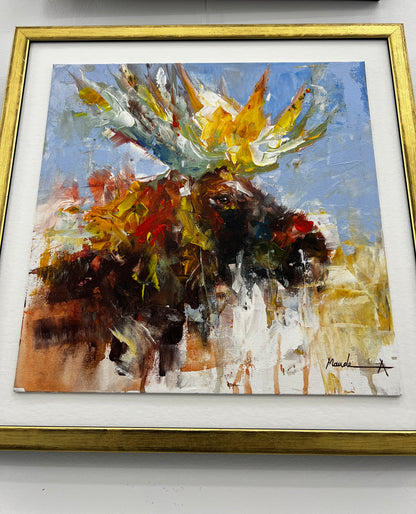 "Whiskered Memories" Original Elke animal painting