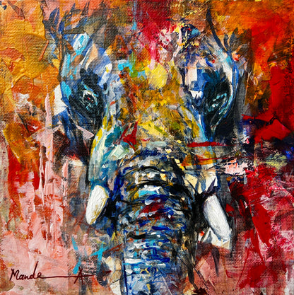small elephant painting