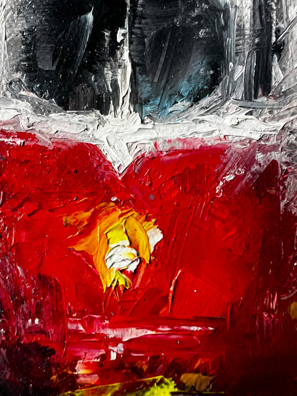 "Street Symphony" - Abstracted Tram Painting