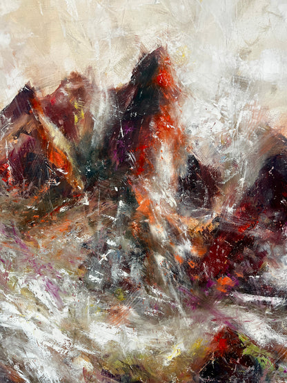 Abstract impression of the Wilder Kaiser mountain