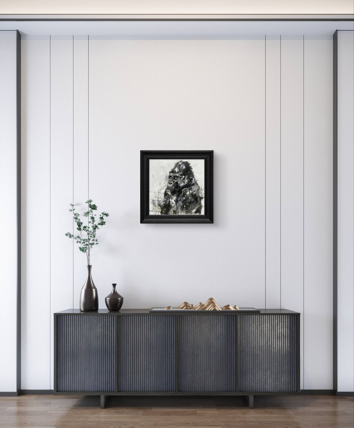 abstract gorilla painting