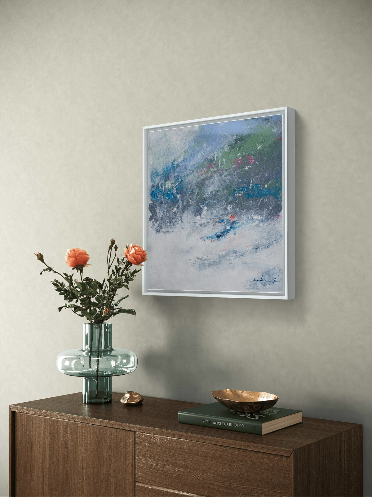 abstract skier art