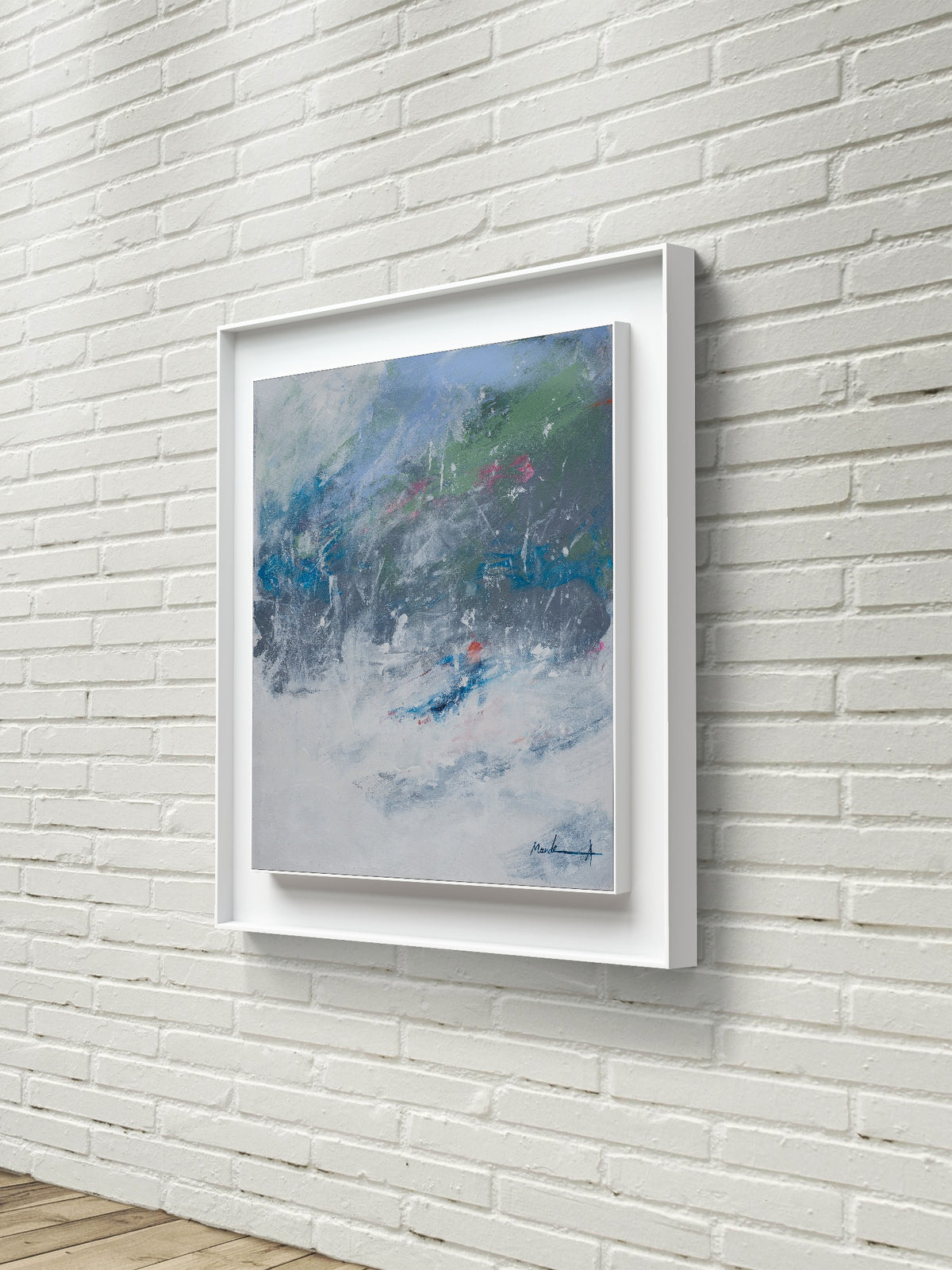 abstract skier art