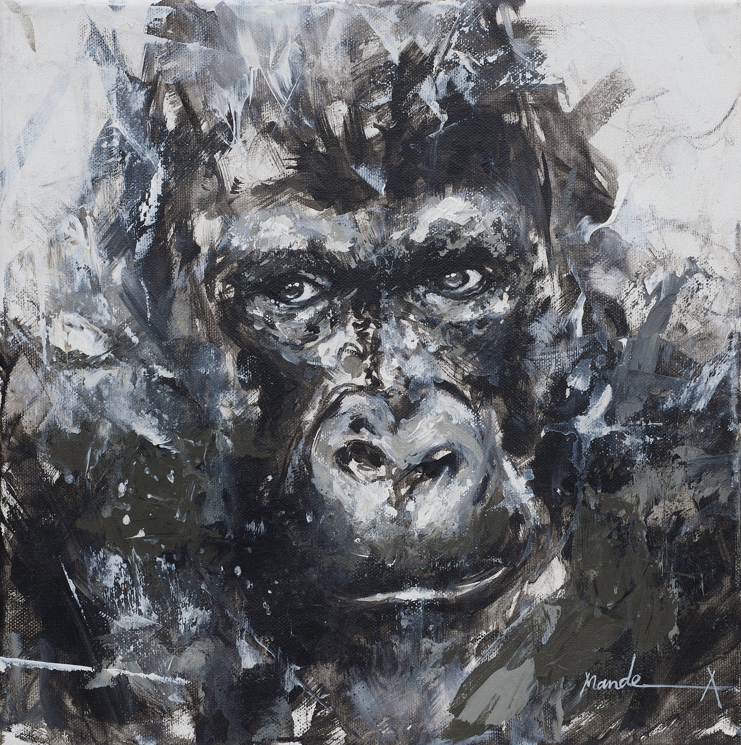animal-art-gorilla-portrait