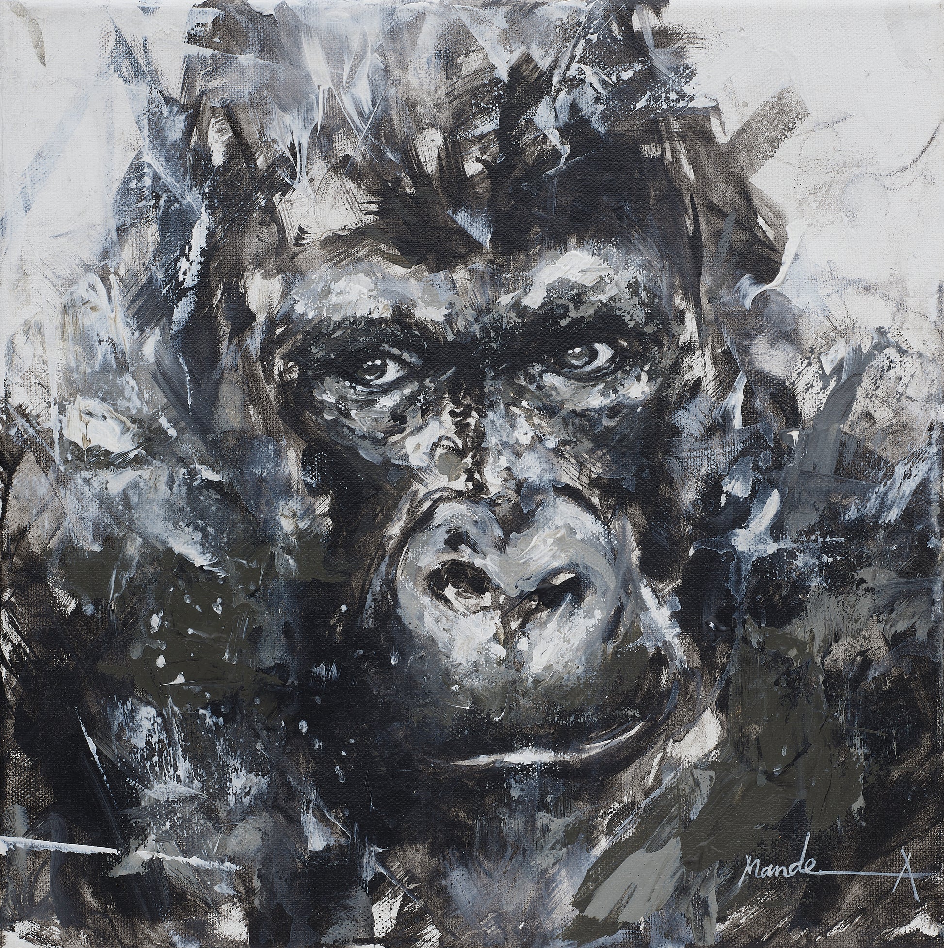 animal-art-gorilla-portrait