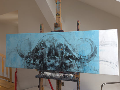 buffalo painting abstract