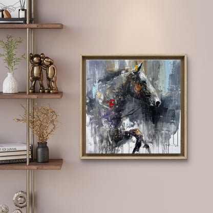 horse on a wall art 