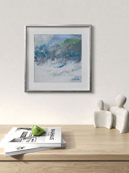 skier original painting