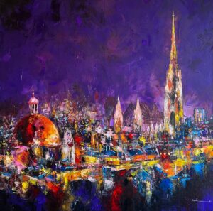 Vienna-city-artwork by mandea art