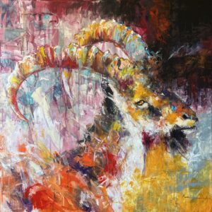 original-capricorn-zodiac painting by mandea art