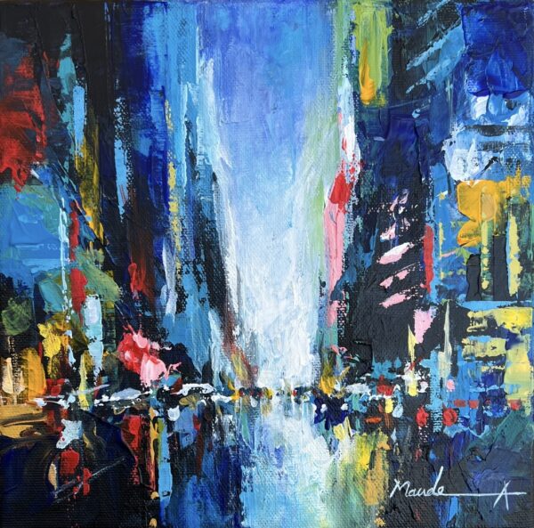 New york painting by Mandea Art Street Whispers